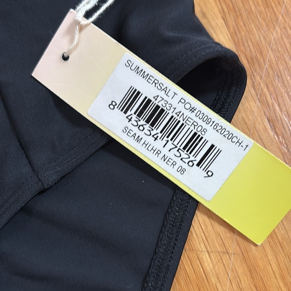 Summersault Women’s black brief bikini bottoms high waist - Picture 3 of 6